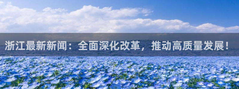 浙江最新新闻：全面深化改革，推动高质量发展！