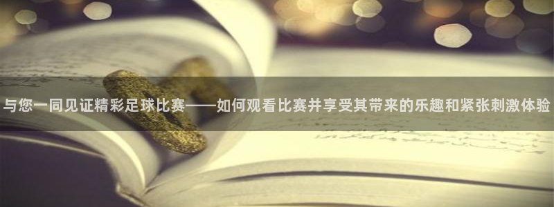 与您一同见证精彩足球比赛——如何观看比赛并享受其带来的乐趣和紧张刺激体验